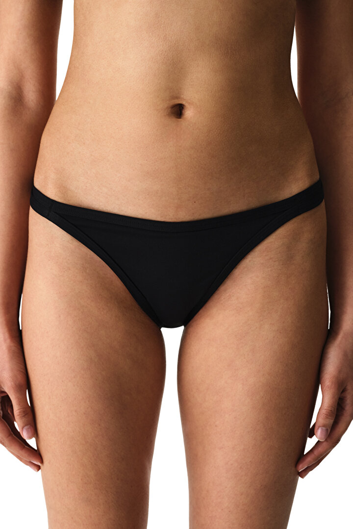 Siyah Mollie Cross Bikini Altı - 1