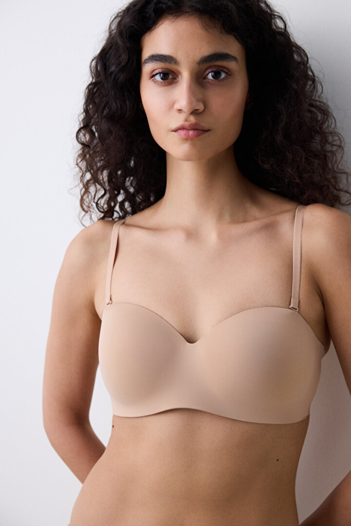 Strapless Multiway Beige Bra - 2