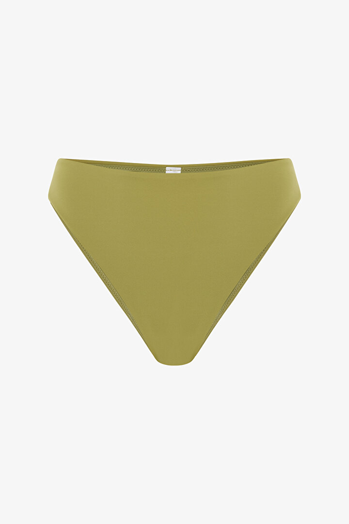 Yeşil High Leg Slip Bikini Altı - 4