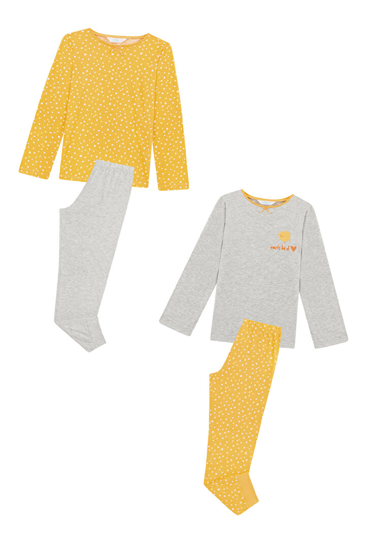 Girls Earlybird 4 In 1 Pj Set - 1