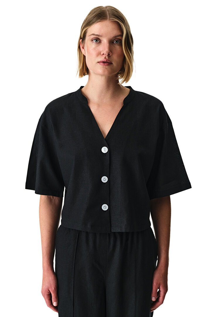 Siyah Alice Gömlek - 1