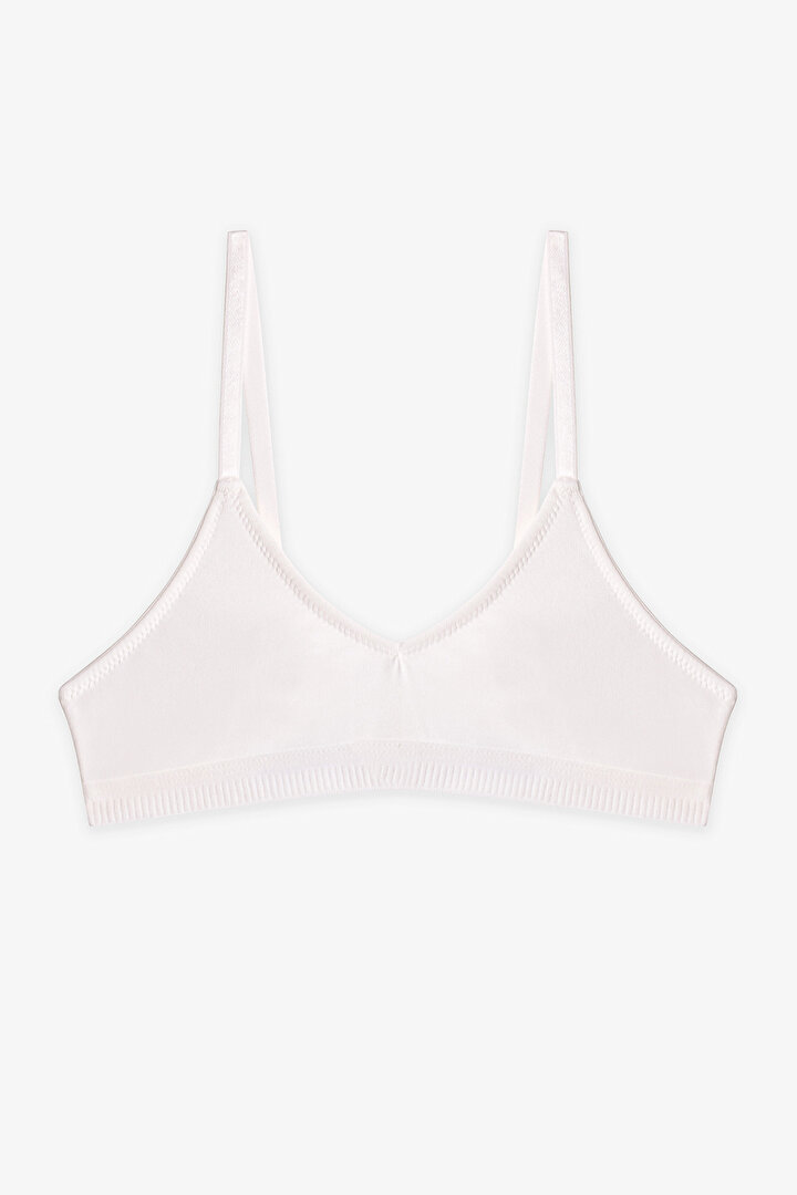 Gül Beyaz Kız Çocuk Flex 2'li Sütyen - 2