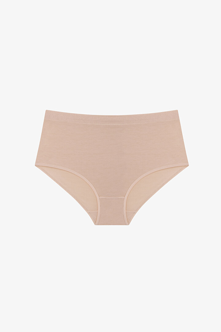 Bej Collagen Yüksek Bel Slip Külot - 1