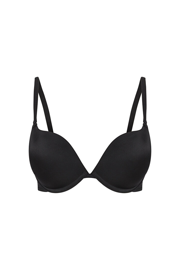 Black Lol Push Up Padded Bra - 1