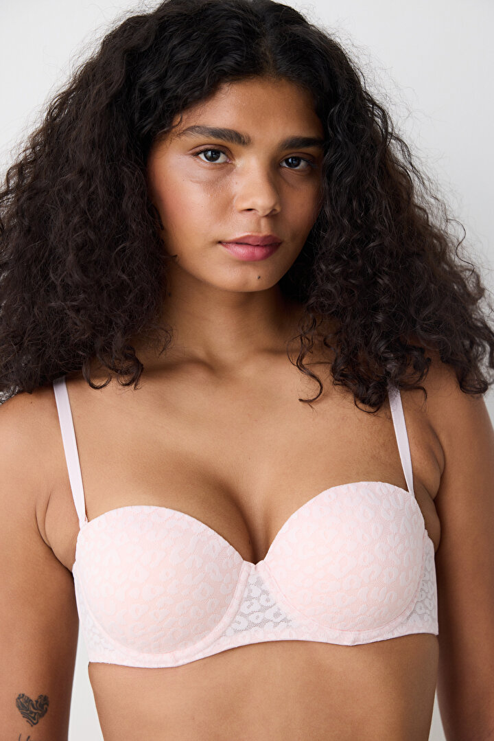 Pop Up Lace Pink  Bra - 2