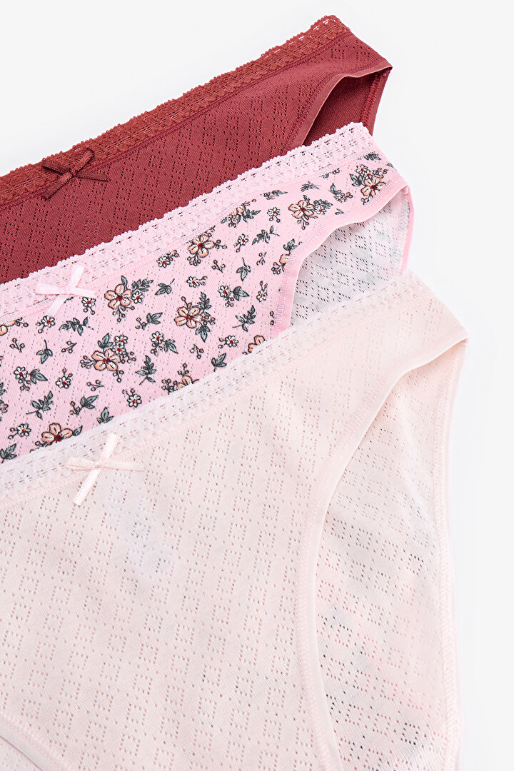 Clara 3'lü Pamuklu Pointel Slip - 2