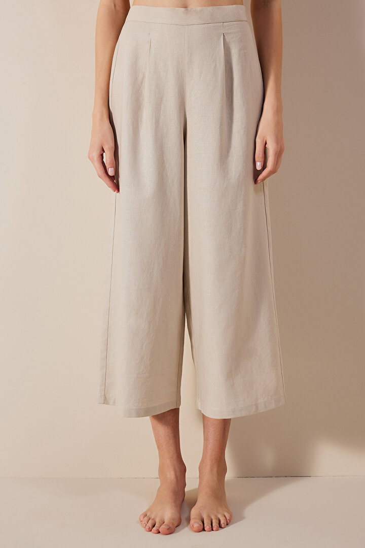 Linen Lena Grey Pants - 1