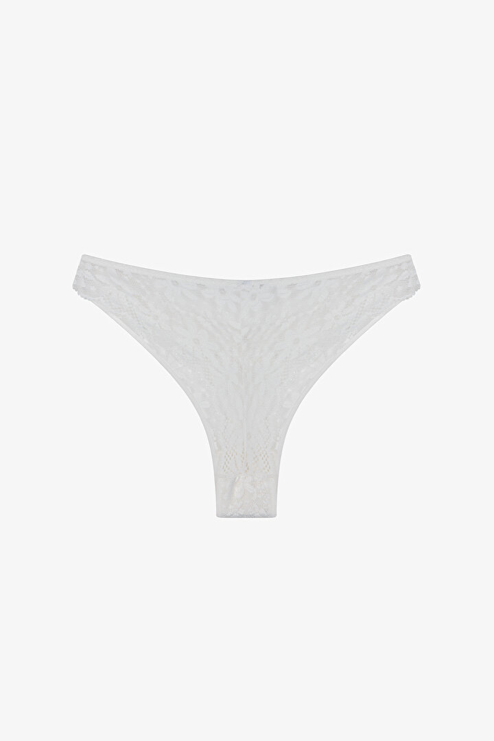 Off-White Lace V-Model Brazilian - 2