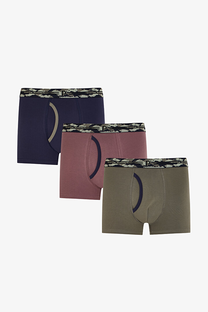 Erkek Wildband 3'lü Boxer - 1