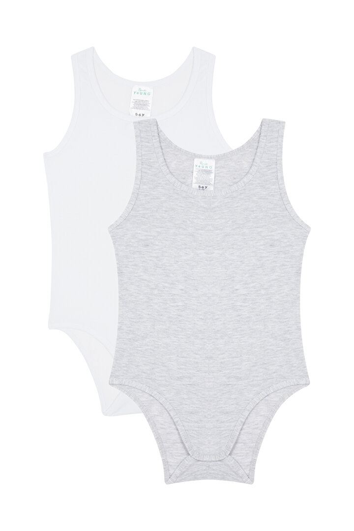 Girls Basic 2 In 1 Bodysuit - 1