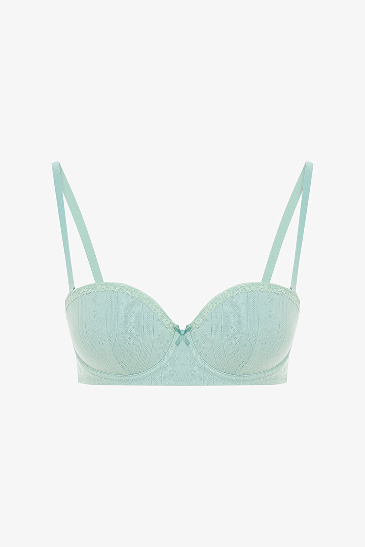 Mint Yeşili Pop Up Pointel Sütyen - 1