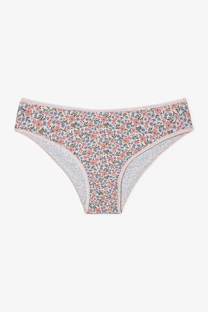 Cute Flower Çiçek Desenli Düşük Bel 3'lü Slip Külot - 2
