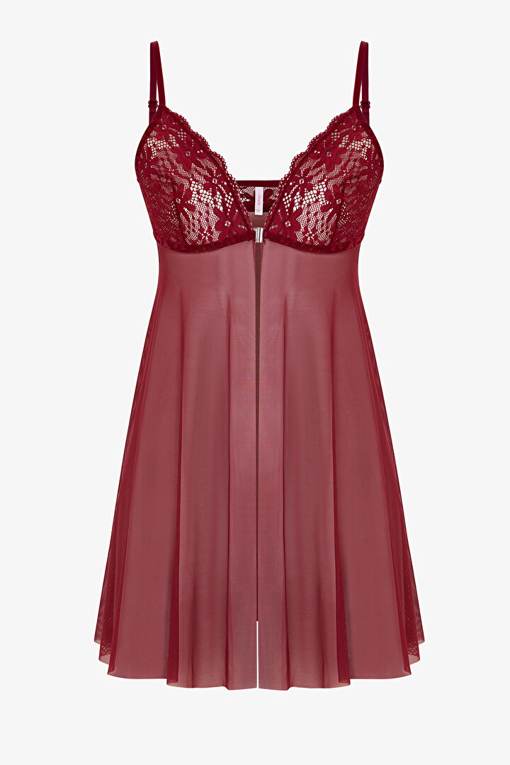 Bordo Dantelli Babydoll - 1