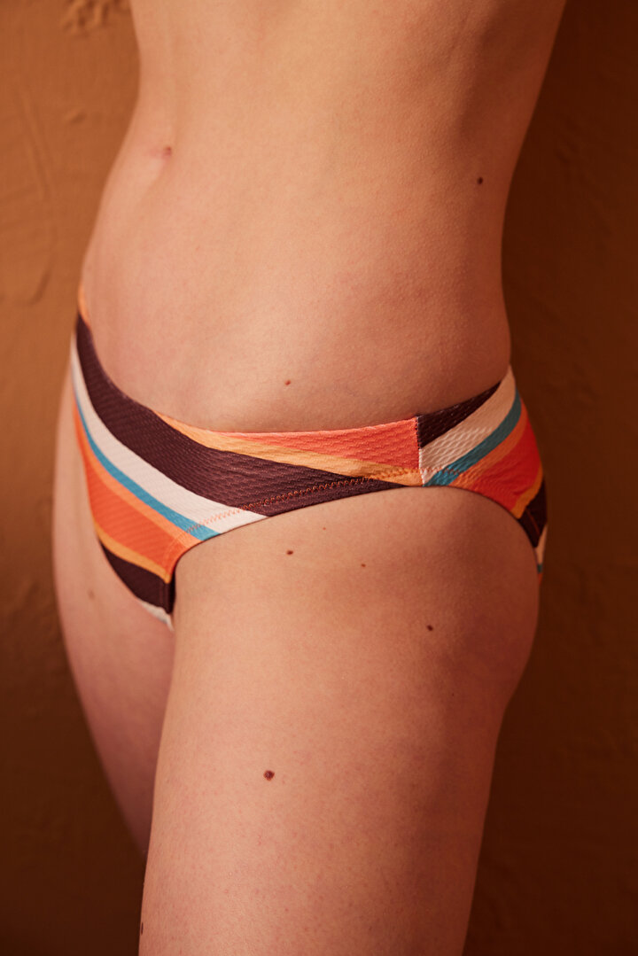 Brisa Stripe Slip Bikini Bottom - 2