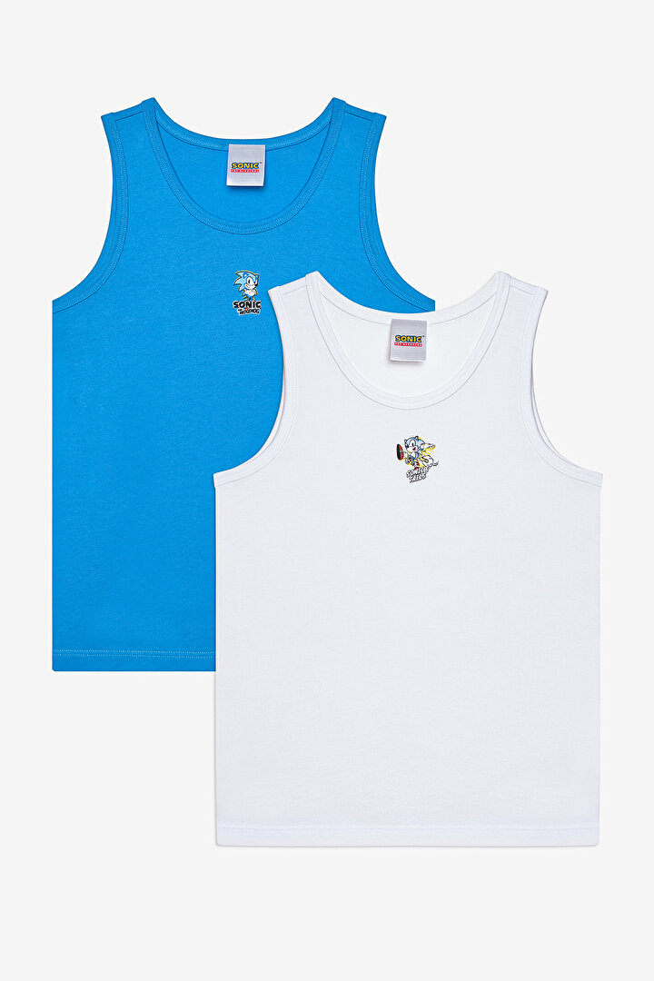 Boys Sonic 2in1 Multi Colour Vest - 1