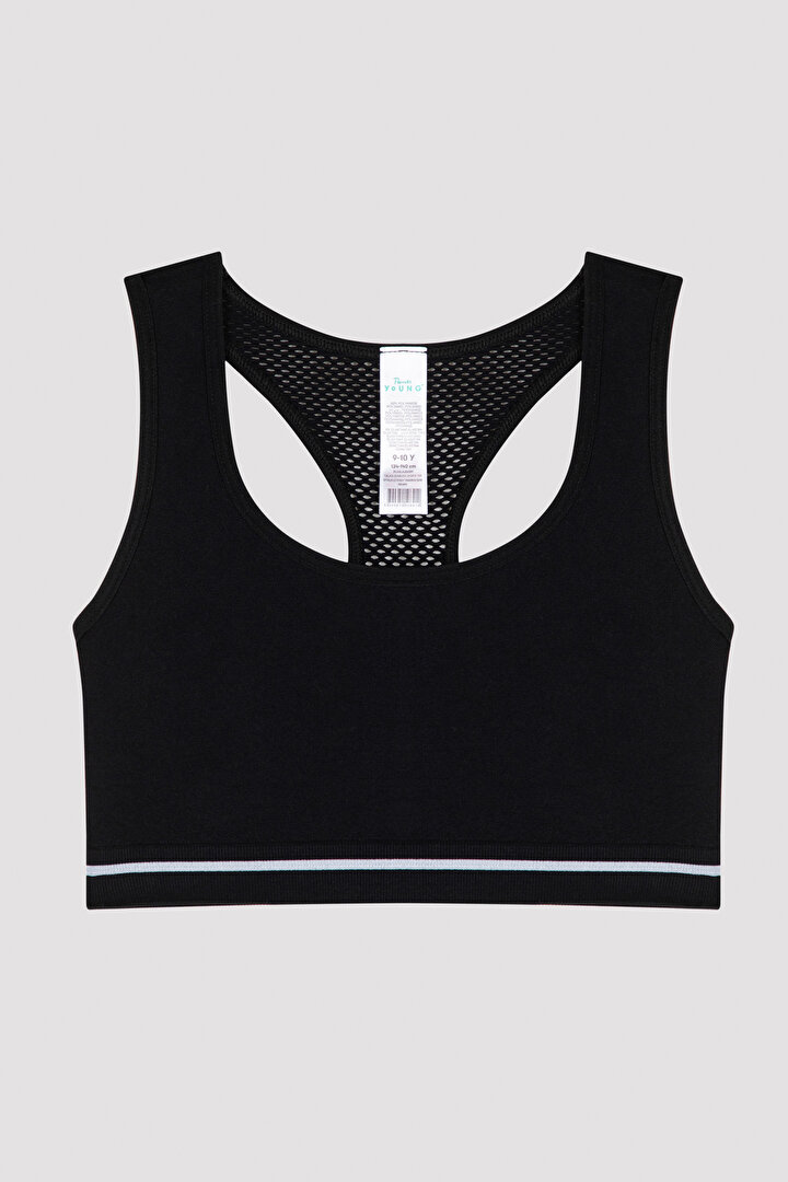 TBlack Seamless Sports Top - 1