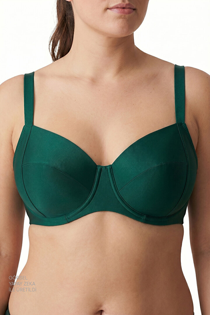 Green Plus Underwire Bikini Top - 1