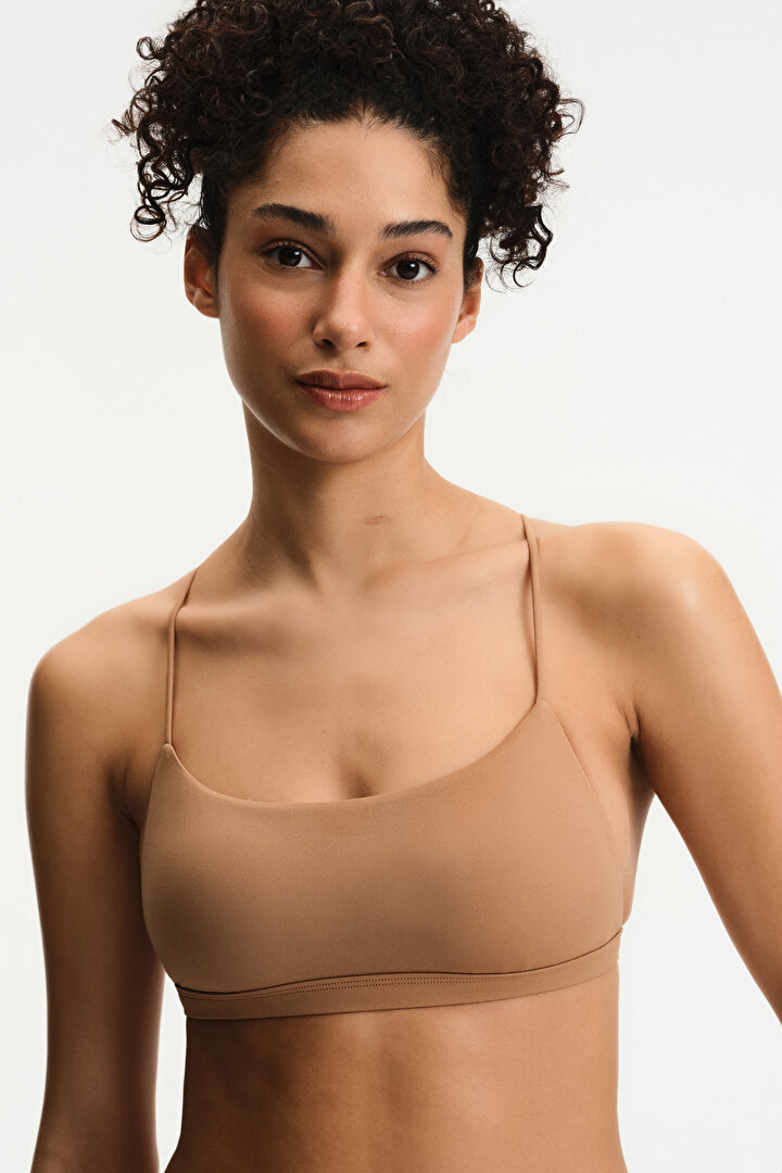 Light Brown Karla Bra Bikini Top - 1