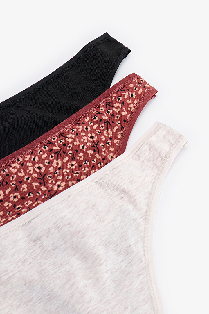 Colorful Ditsy Leo 3 in1 Thong - 2