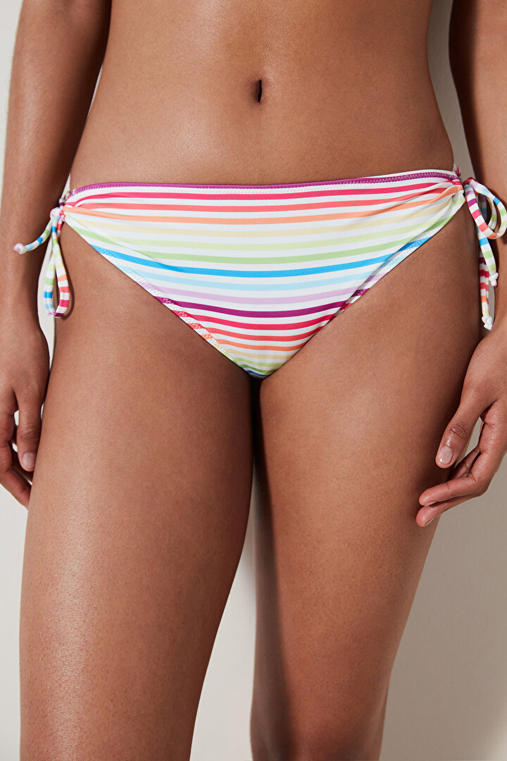 Nia Striped  Bikini Bottom - 1