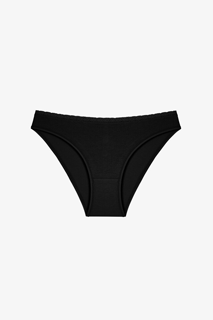 Siyah Odor Control Düşük Bel Slip Külot - 1