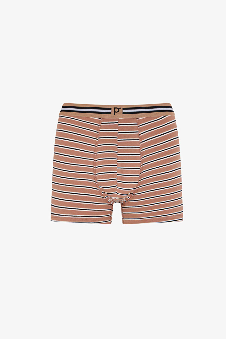 Erkek Ember Çizgili 3'lü Boxer - 2