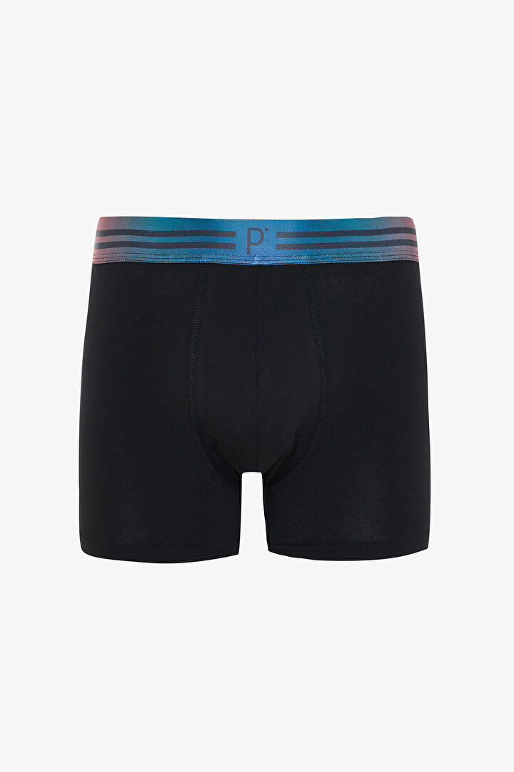 Erkek 3'lü P Logolu Boxer - 2