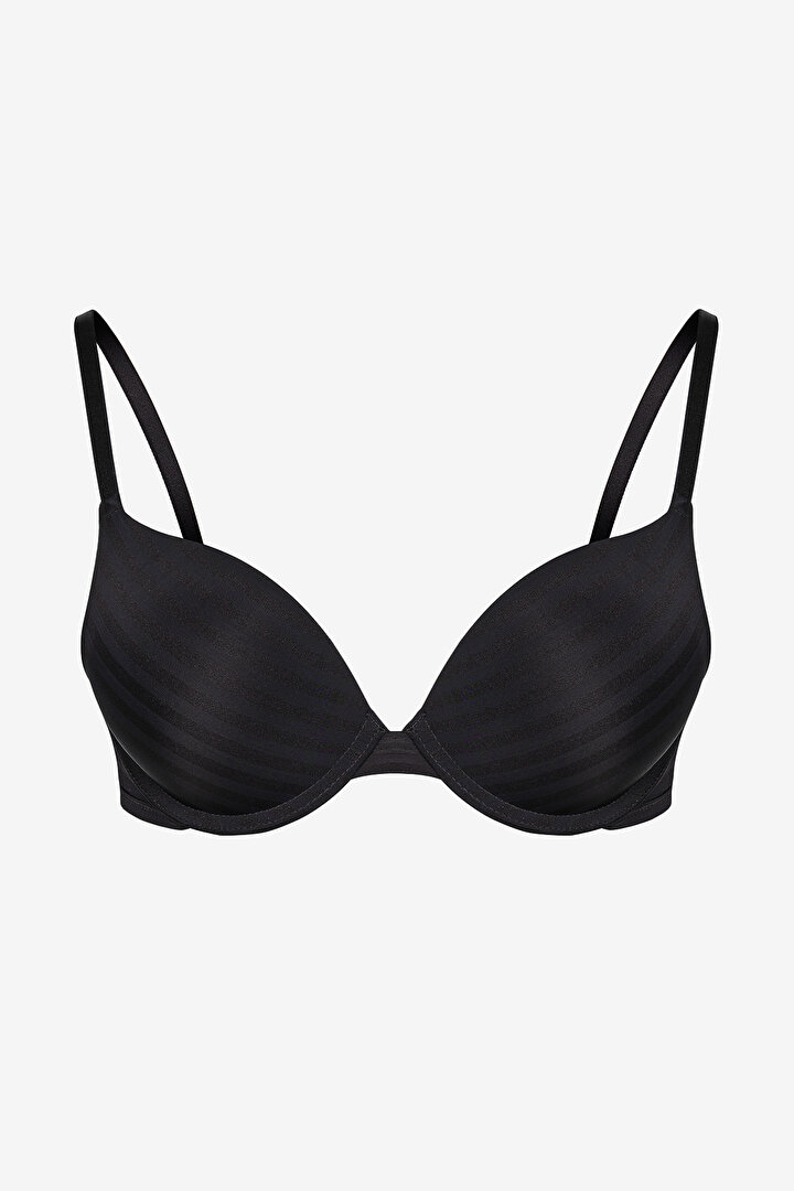 Intense Extra Push Up Essentials Black Bra - 1