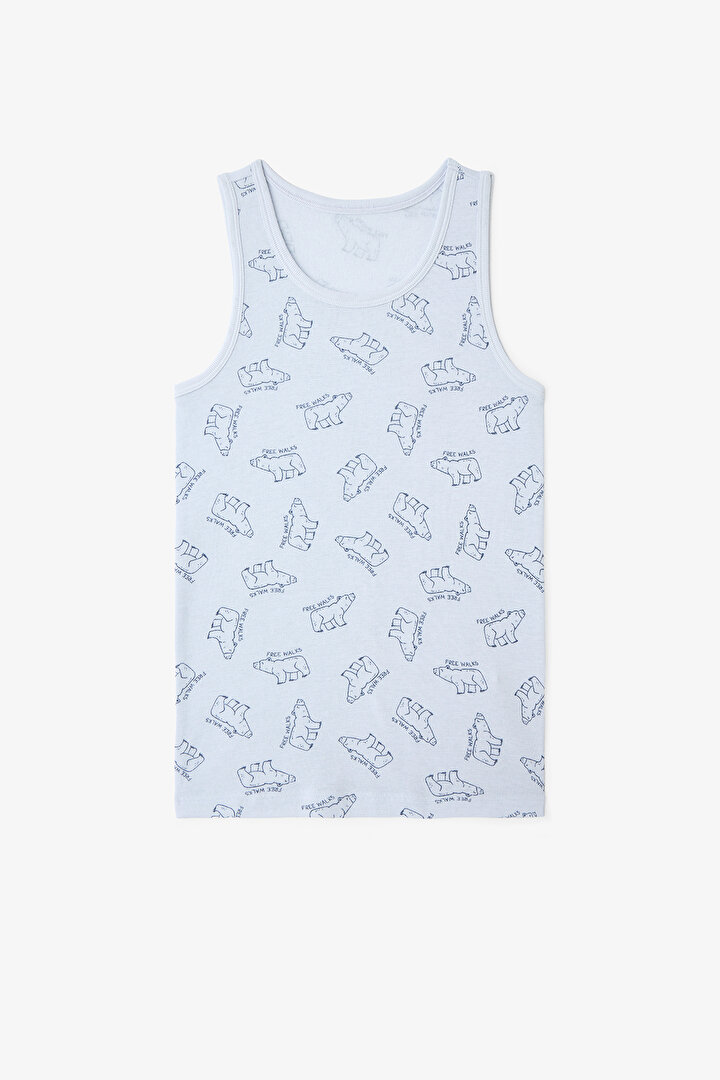 Erkek Çocuk Ayı Desenli 2'li Atlet - 2