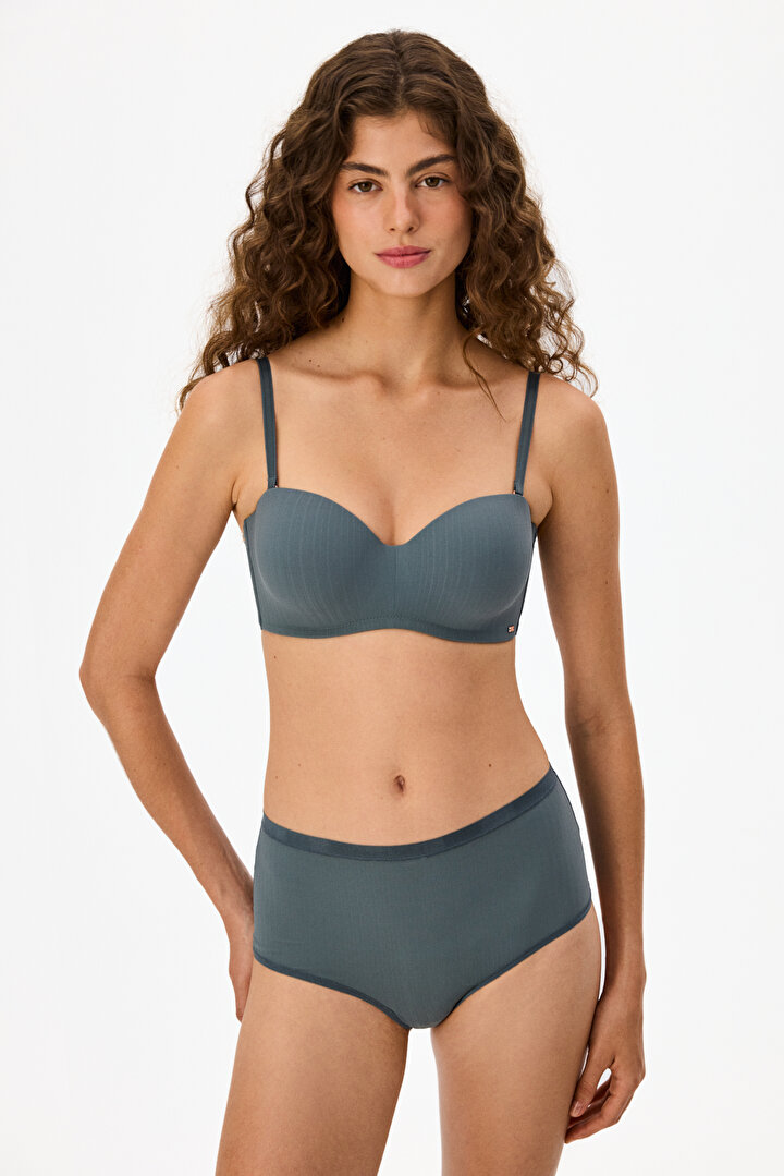 Gri Lotus Essentials Pedli Sütyen - 2