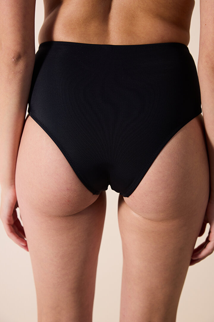 Cara High Stony Black Bikini Bottom  - 2