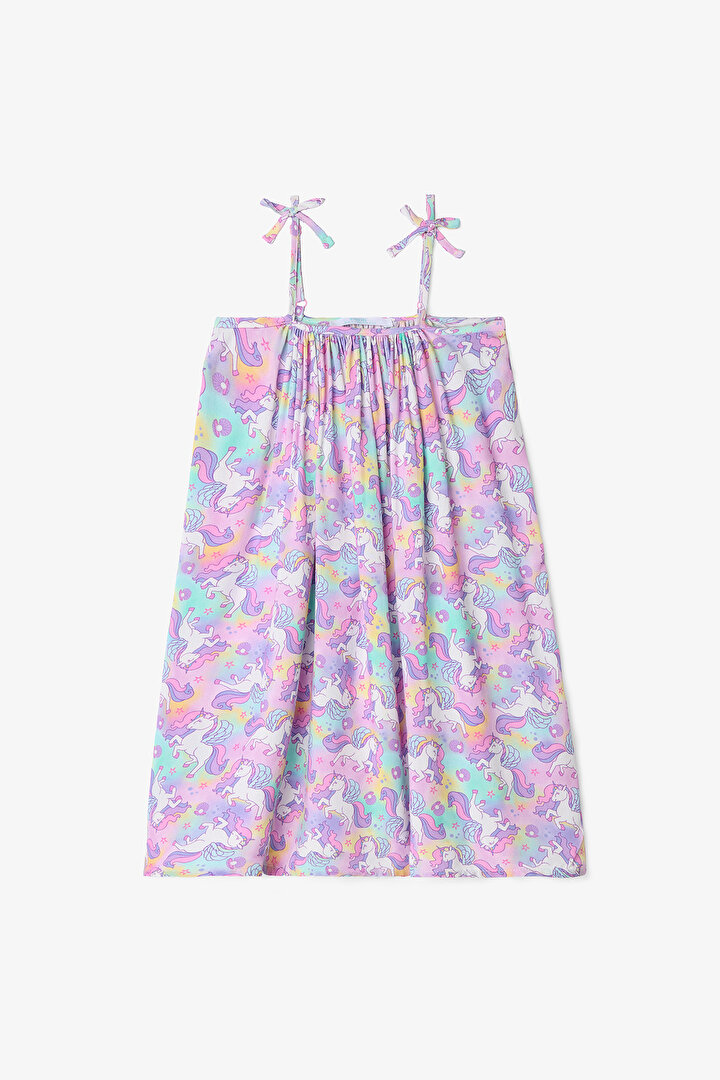 Kız Çocuk Sweet Unicorn Plaj Elbisesi - 1