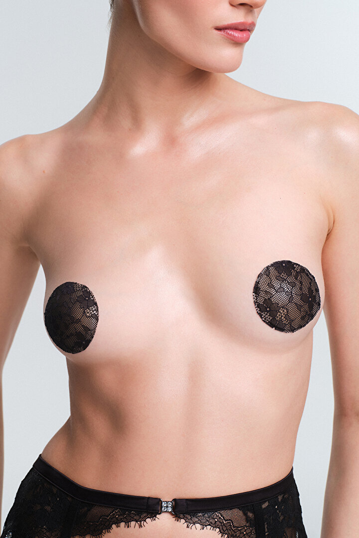 Beige Lacy Nipple Cover 2 Pack - 1