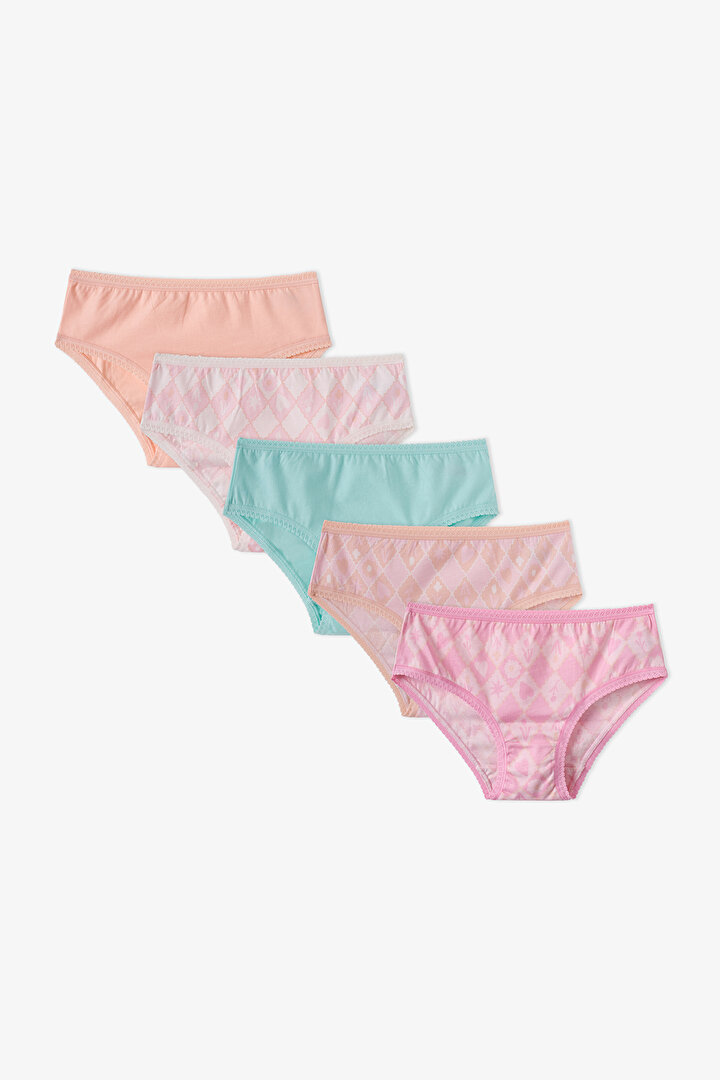 Girls' Princess Print Floral 5-Pack Slip - 1