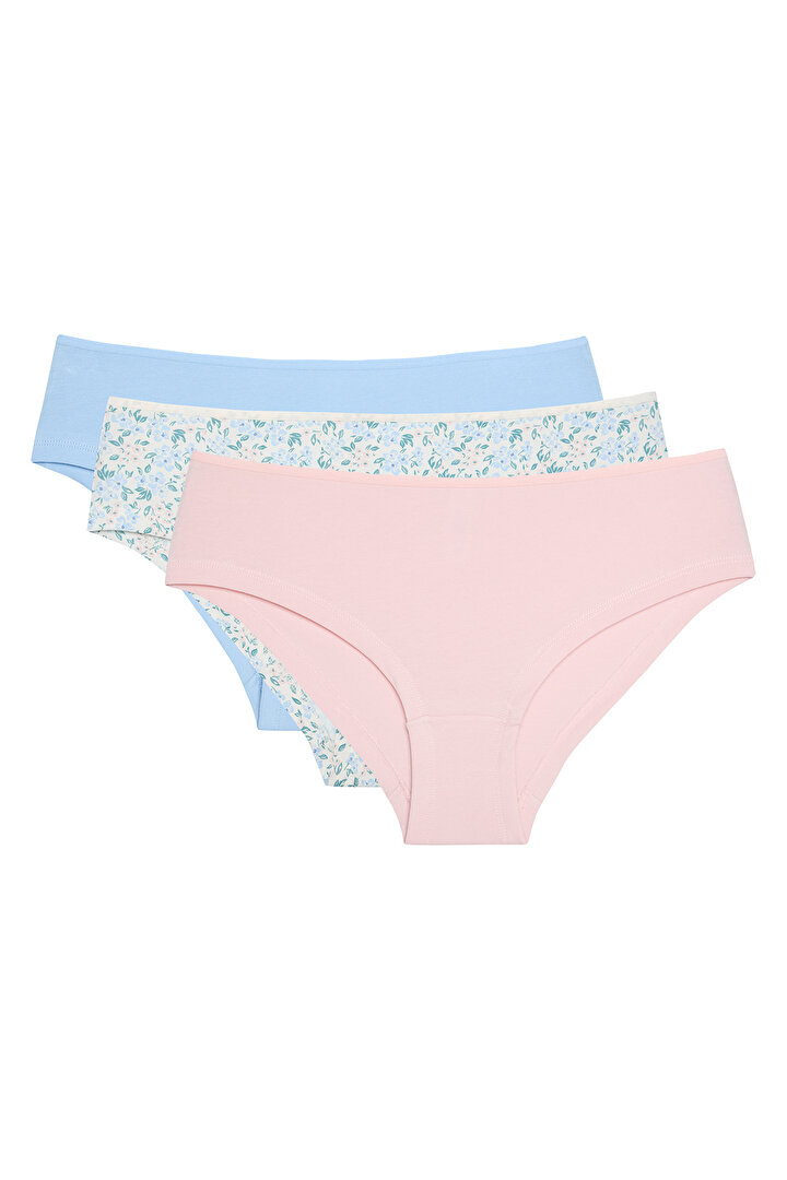 Floral Patterned Dream Flower Normal Waist 3in1 Hipster - 1