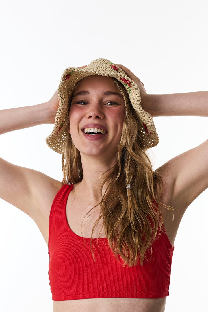 Kırmızı Astrid Bra Bikini Üstü - 1