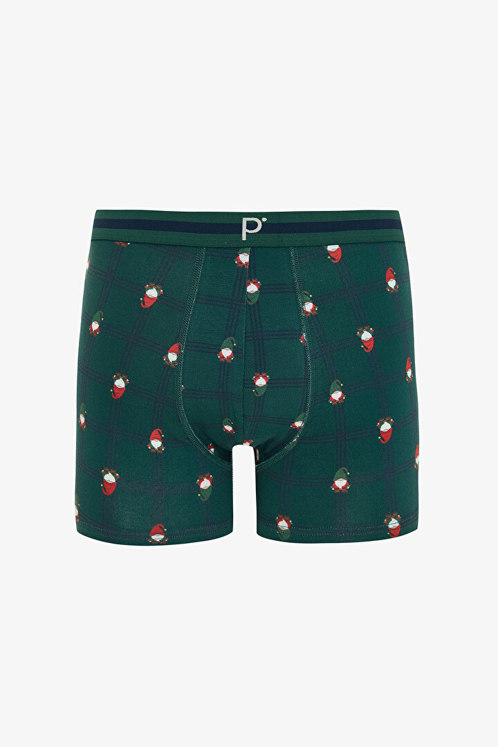 Erkek Dwarf Geometrik Desenli 3'lü Boxer - 2