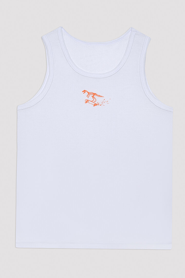 Boys Blue-White Thermal 2in1 Vest - 3