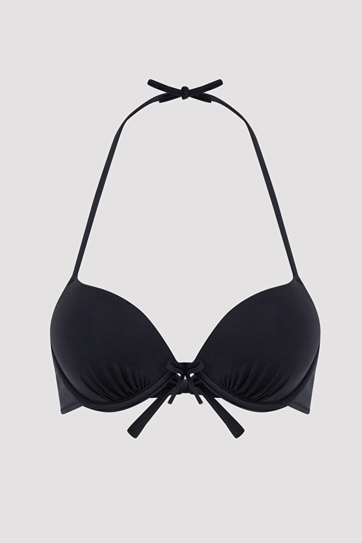 Bk Black Basic Push Up Top - 1