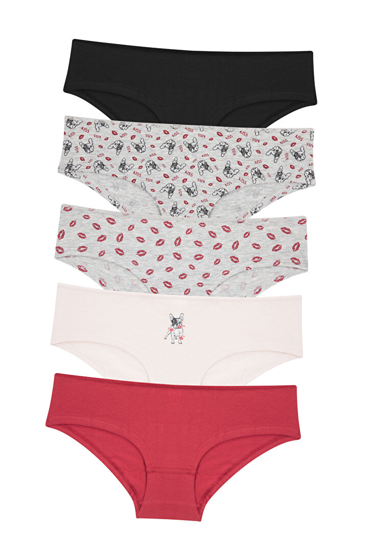 Kisses 5In1 Hipster Panties - 1