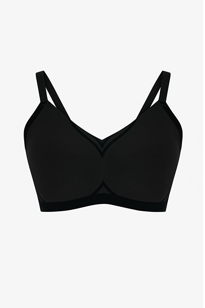 Black Invisible Form Bra - 1