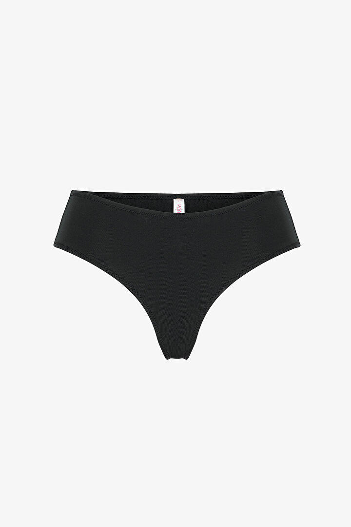 Black Hipster Bikini Bottom - 1