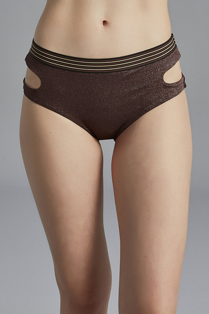 Shiny Cocoa Crema Catalana Cut Out Bottom - 2