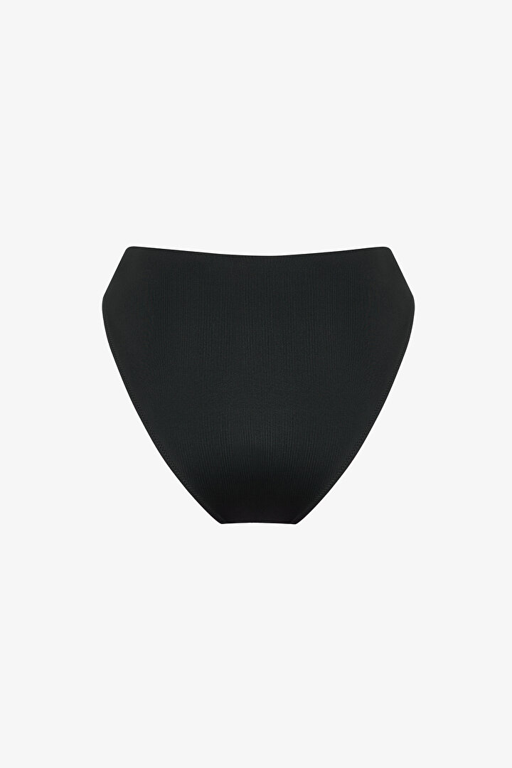 Siyah High Leg Slip  Bikini Altı - 2
