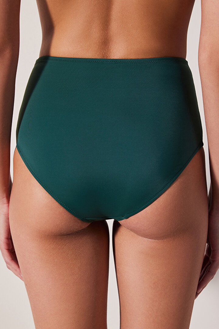 High Green Dark Green Bikini Bottom - 2