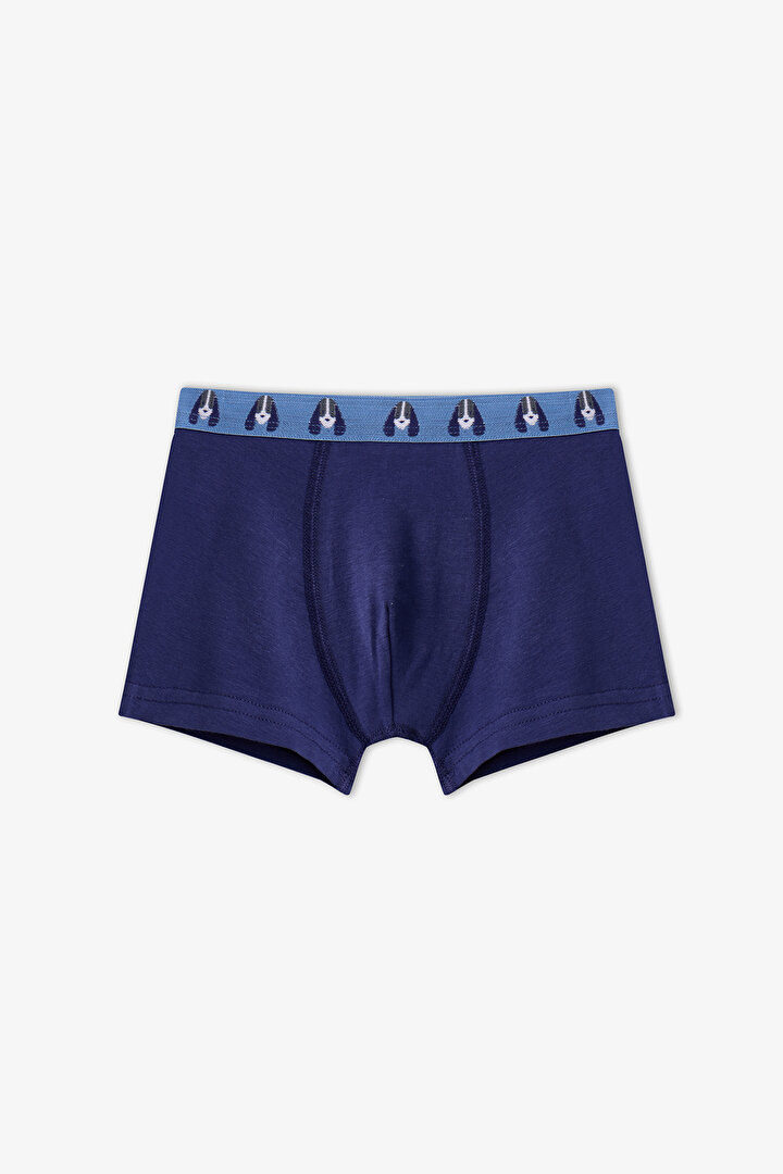 Erkek Çocuk Mavi Paws For Joy Pamuklu 3'lü Boxer - 2