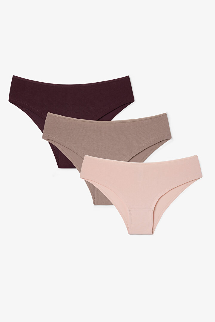 Mixed Color Skin Sense 3in1 Low Waist Hipster - 1