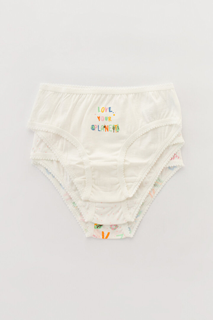Kız Çocuk Planet 3lü Slip Külot - 1