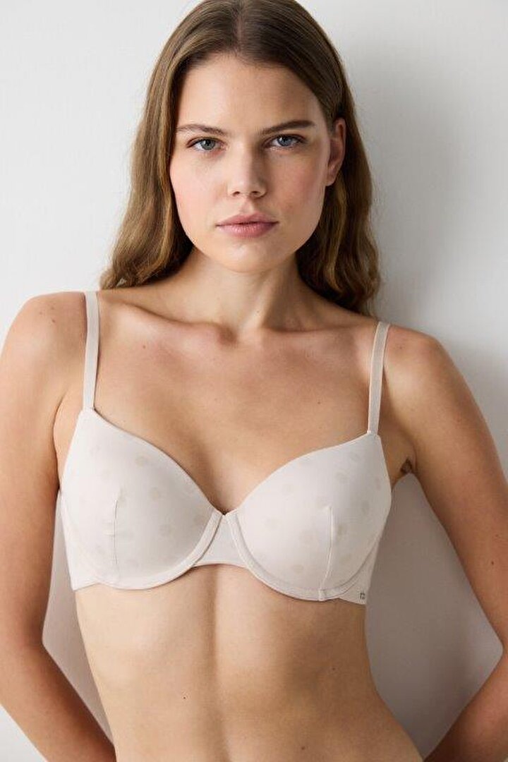 Essentials Full Cup Light Beige Bra - 1