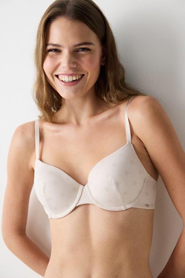 Essentials Full Cup Light Beige Bra - 2